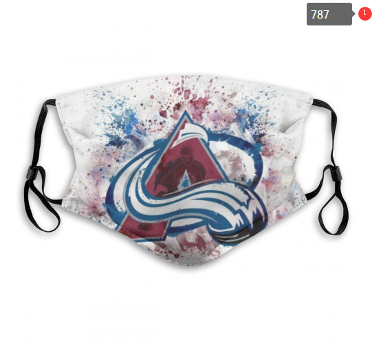 NHL Colorado Avalanche Dust mask with filter->nhl dust mask->Sports Accessory